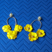statement floral earrings