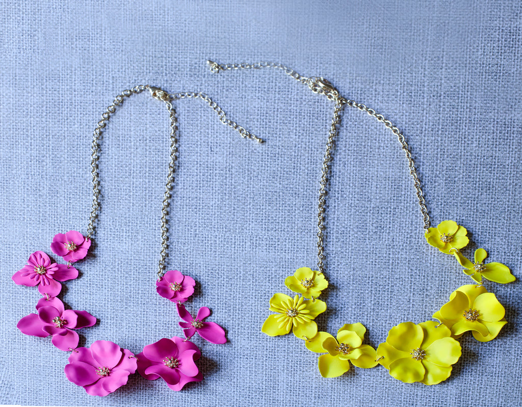 Mixed Floral Collar Necklace Aaraa Accessories
