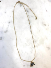 grey elephant necklace