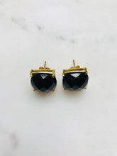 Onyx Square Stud Earrings