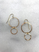 gold double hoop earrings