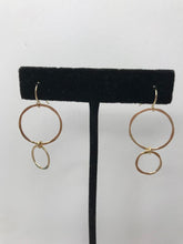 hammered hoop earrings