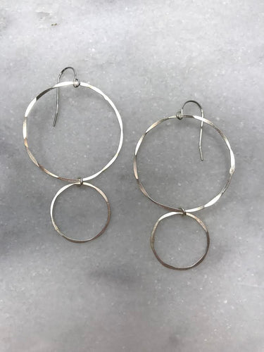 silver hoop earrings