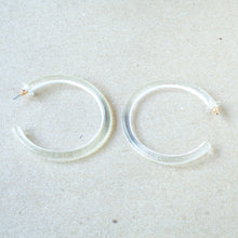clear lucite hoops