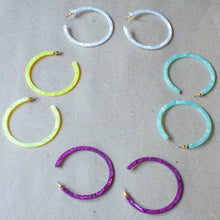 fun colorful hoop earrings
