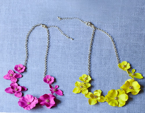 statement floral necklace