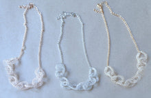 mesh crystal necklace