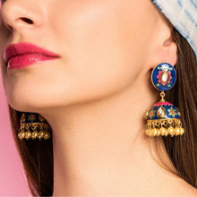 Blue Butterfly Jhumkas