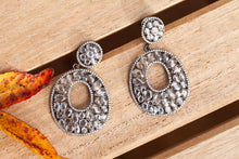 rose cut glam earrings
