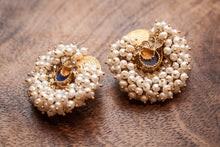 pearl cluster earrings