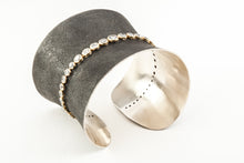 silver and CZ cuff