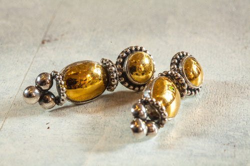 Gold Silver earrings