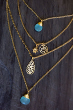 aquamarine drop necklace