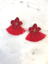 Petunia Pedal Earrings with Fringe