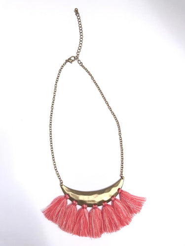 fringe statement necklace