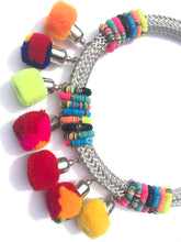 pompom statement necklace