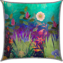 Trippy Peach Floral Cushion- Small