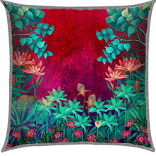 red throw pillow