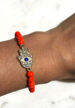 Hamsa Beaded Stretch Bracelet