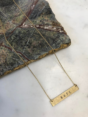 hope delicate necklace