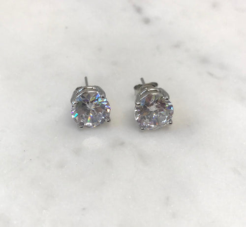 cz stud earrings