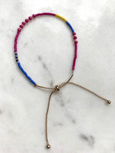 multi color beaded bracelet