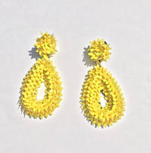 yellow drop earrings 