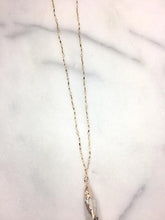 Goldie Druzy Stone on Chain Necklace