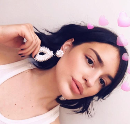 floral drop earrings 