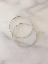 hoop earrings  silver