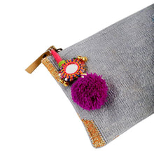 silver gray dhurrie bag