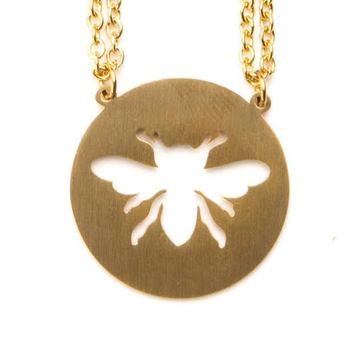 Honey bee necklace 