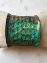 oxidized brass bracelet