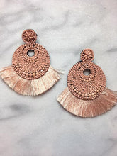 Beaded fringe earrings 