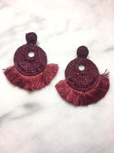 Merlot beaded earrings 