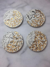marbled concrete coasters