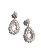 white drop earrings 