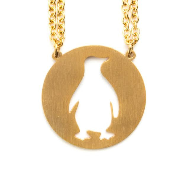Geometric Penguin Necklace Gold / Silver – Shany Design Studio
