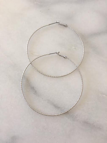 hoop earrings  silver
