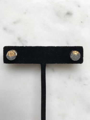 Concrete Fractured Earrings - Small