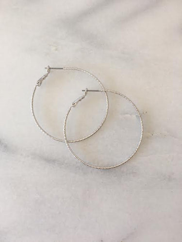 hoop earrings  silver